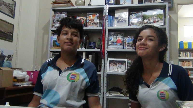 Emilly Maciel e Letícia Vitória - Estudantes da Escola Frei Ambrósio 